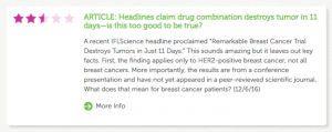 XRAYS gave 2 1/2 stars to the misleading article.