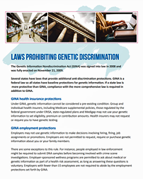 Laws Prohibiting Genetic Discrimination Cover