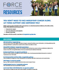 Our Resources brochure cover