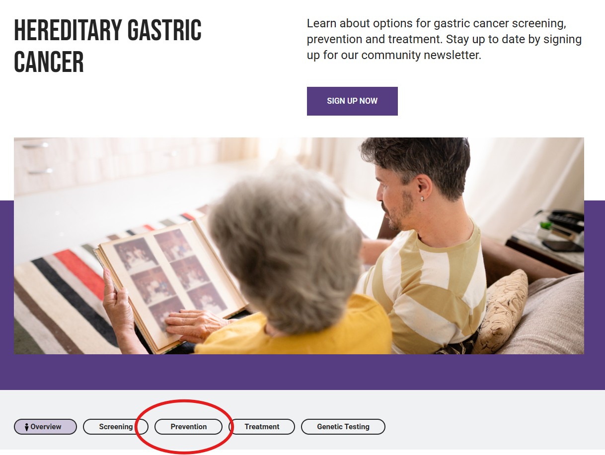 screen shot of location on page for risk-management information