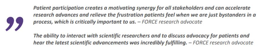 quotes by patients about their experiences engaging in research
